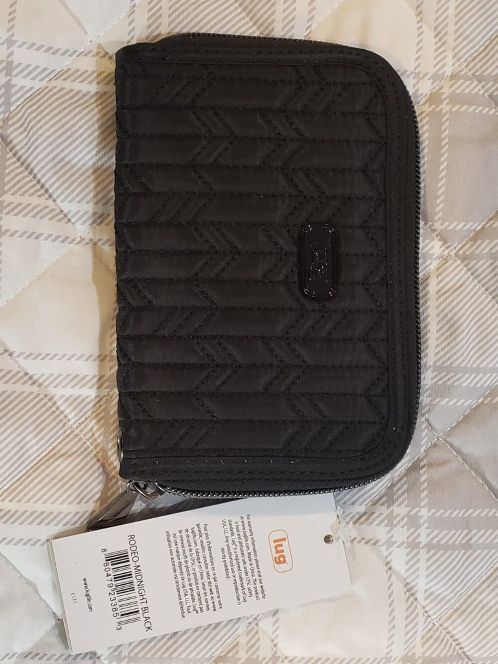 Women's Lug Rodeo RFID Wallet in midnight black = no wrist strap included NWT